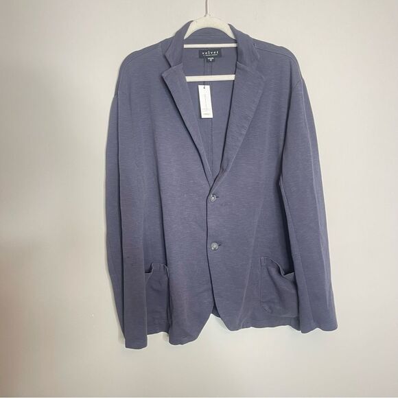 Velvet by Graham & Spenser Navy Benjamin Blazer New XL - Picture 2 of 9
